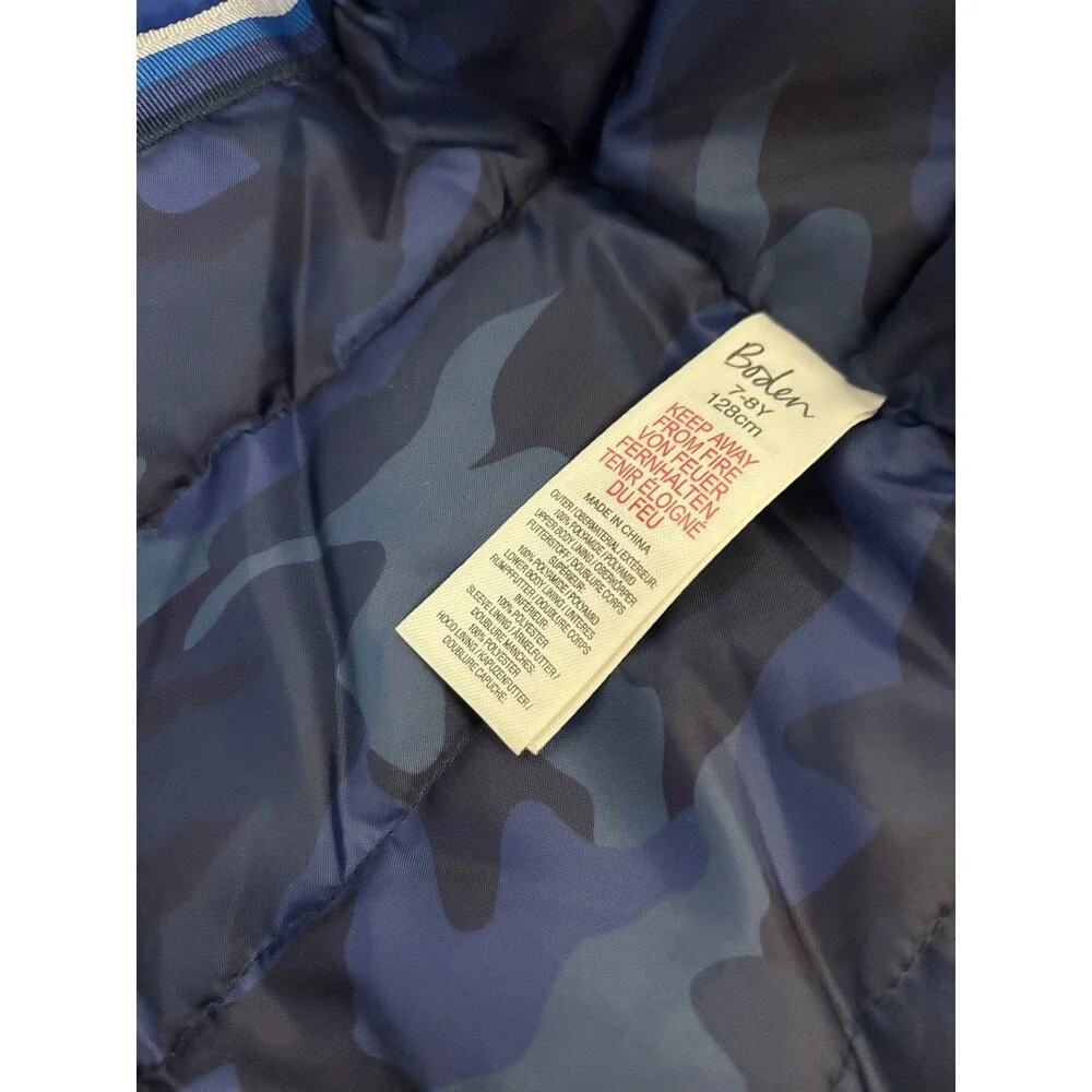 Mini Boden navy blue 7/8 winter parka coat jacket warm ski